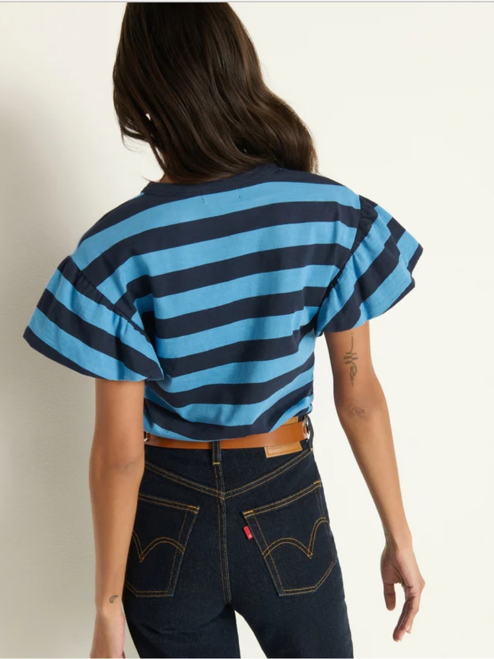 Nation Camille Ruffle Tee - MINT! - Picture 3 of 10